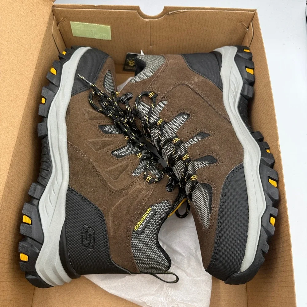 Skechers Rickter-Branson Shoes Men Size 8.5 Khaki Black Hiking 204910/KHK